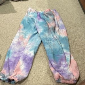 SHEIN Tie-Dyed Colored Sweatpants